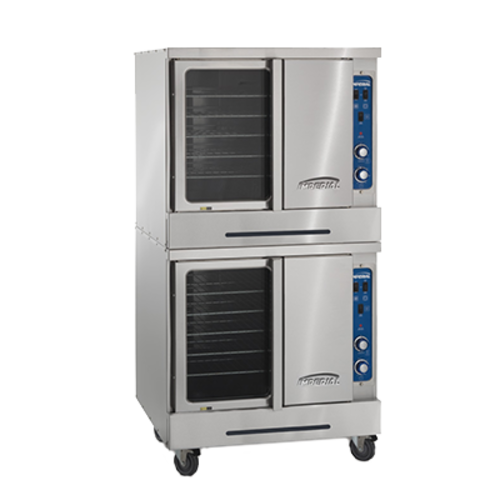 Imperial PCVDE-2 38" W Stainless Steel 2 Deck Electric Convection Oven