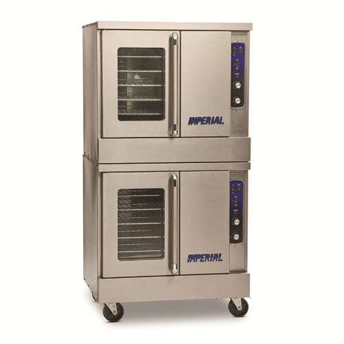 Imperial PCVG-2 38" W Stainless Steel 1 Deck Natural Gas Convection Oven - 140,000 BTU