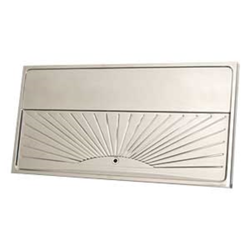 Micro Matic DP-1608-SL 47.25" W x 19.75" D Stainless Steel Sun Line Platform Drip Tray for 6-10 Faucets