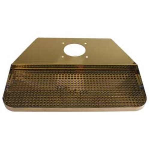Micro Matic DP-640DSSPVD 21.5" W x 16.25" D Stainless Steel and Brass with Drain Drip Tray Trough
