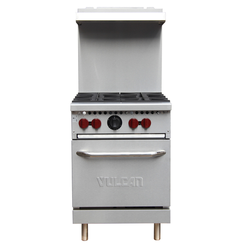 Vulcan SX24-4BN 23.98” W Stainless Steel Natural Gas SX Series Restaurant Range – 142,000 BTU