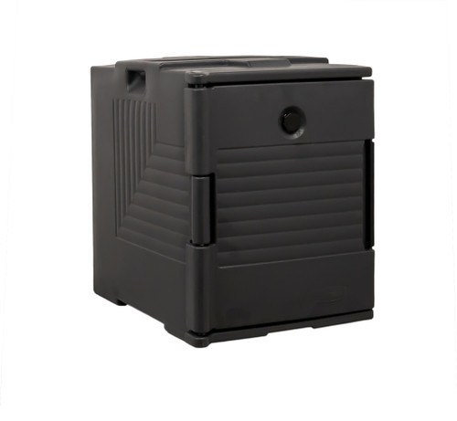 Omcan USA 80184 Gray Polypropylene Holds 6 Pans Front Load Food Transport Container