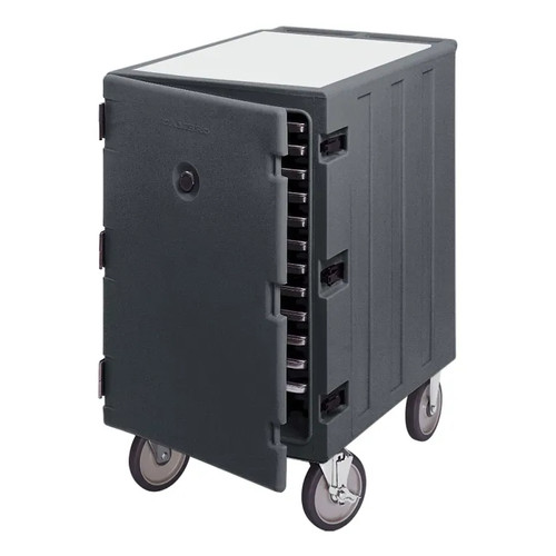 Cambro 1826LTC615 32" L x 21.5" D x 37.5" H for Trays and Sheet Pans with Removable Cutting Board on Top Holds up to (13) 18" x 26" Trays or Sheet/Bun Pans (13) Tray Supports with 1.75" Centers Charcoal Gray Camcart