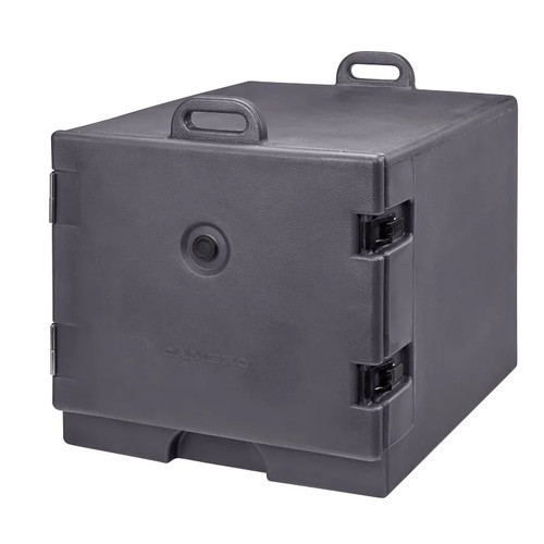 Cambro 1826MTC615 21.5" W x 29.25" D x 22.5" H for Trays and Sheet Pans Holds up to (6) 18" x 26" Sheet Pans Molded-In handles on Top for Easy Maneuvering Charcoal Gray Cam Carrier