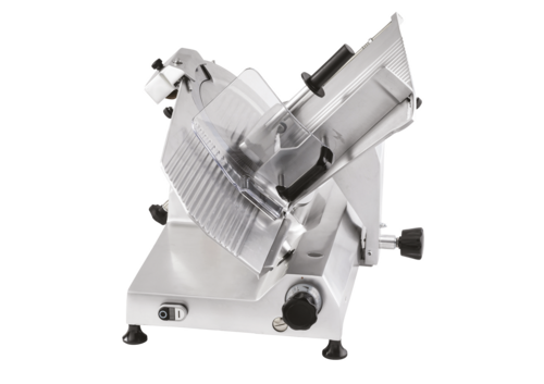 Skyfood AF350 40.35" W Anodized Cast Aluminum Alloy Built-In Sharpner Fixed Ring Guard Manual Slicer - 110 Volts