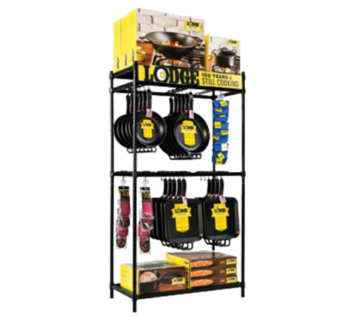 Lodge BMFT3 48" W x 18" D x 36" H Steel Merchandiser Fixture