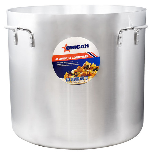 Omcan USA 43376 120 Quart Aluminum Stock Pot