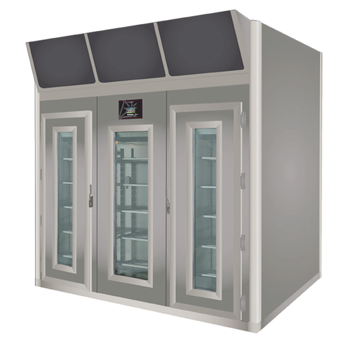 Omcan USA 45487 1763.70 Lbs. Stainless Steel Free-Standing Stagionello Evo Meat Curing Cabinet - 380 Volts 8600 Watts