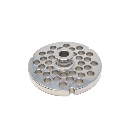 Omcan USA 43565 European Style #32 Stainless Steel Plate with 0.19" Hub