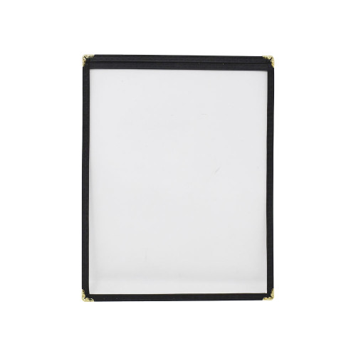 Omcan USA 39790 9.25"W x 11.75"H Black Plastic Single Menu Holder