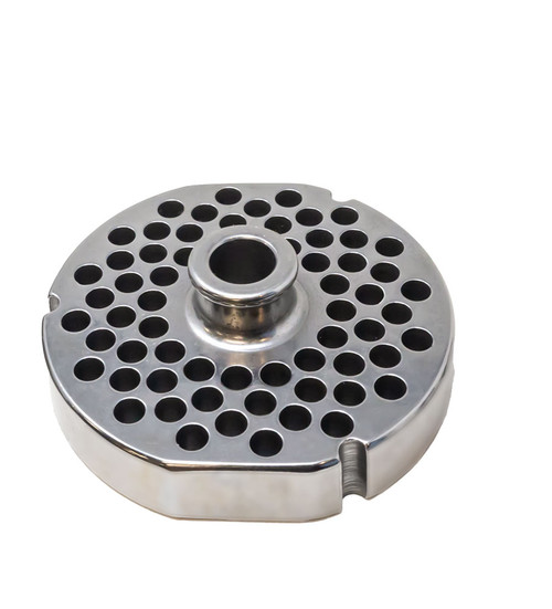 Omcan USA 39476 3 Notches with Two Flat Sides with Hub SS #52 Machine Plate