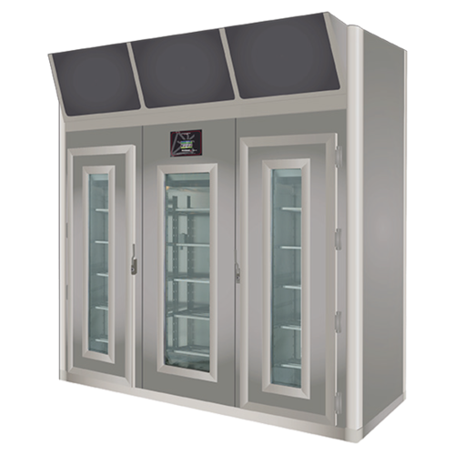 Omcan USA 45344 881.85 Lbs. Stainless Steel Free-Standing Maturmeat 400 Meat Aging Cabinet - 380 Volts 5150 Watts