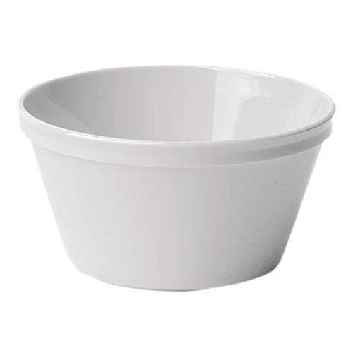 Cambro 35CW148 3.93" Dia. X 2.05" H 8.4 Oz. Round Non-porous Surface Scratch Resistant White Camwear Bouillon Cup