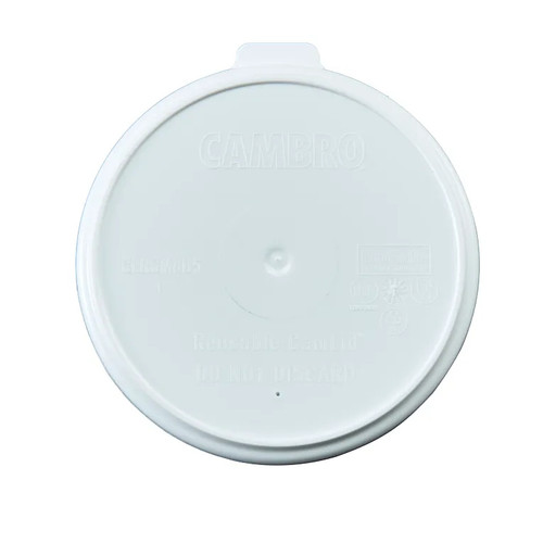 Cambro CLRSM8B5148 Fits Shoreline and Harbor Reusable 8 Oz. Mug and 5 Oz. Bowl White CamLid (240 Per Case)