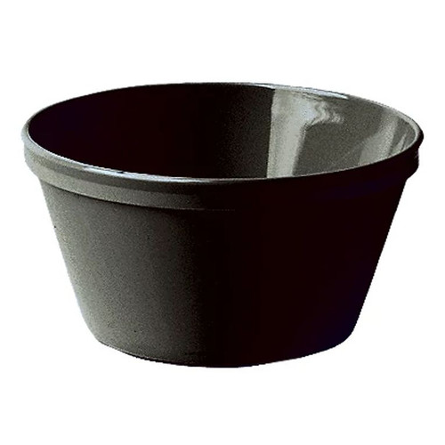 Cambro 35CW110 3.93" Dia. X 2.05" H 8.4 Oz. Round Non-porous Surface Scratch Resistant Black Camwear Bouillon Cup - 48/Case