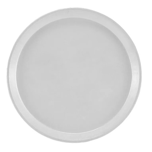 Cambro 1000148 10" Dia. Round Dishwasher Safe Fiberglass White Serving Camtray - 12/Case