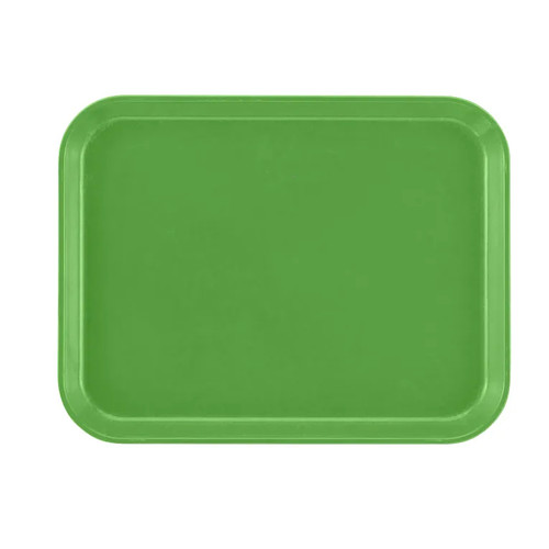 Cambro 1014113 10.62" x 13.75" Rectangular Color Permanently Molded into Tray Dishwasher Safe High-Impact Fiberglass Limeade Camtray
