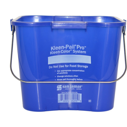 Carlisle KPP196KCBL 6 Qt. Blue Pro Kleen Pail