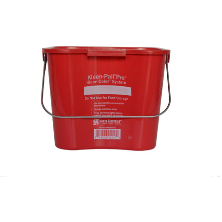 Carlisle KPP196KCRD 6 Qt. Red Pro Kleen Pail