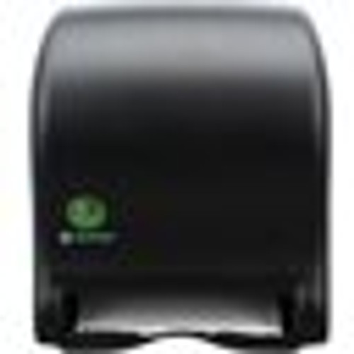 Carlisle T8000REBK Black San Jamar Classic ecoLogic Tear-N-Dry Essence Roll Towel Dispenser 1