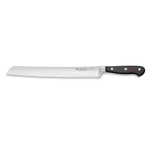 Wusthof 1040101123 Classic 9" Black Double Serrated Bread Knife