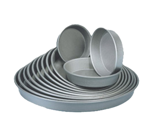 American Metalcraft HC90081.5 8" x 1 0.5" H Hard Coat Aluminum Tapered and Nesting Pizza Pan