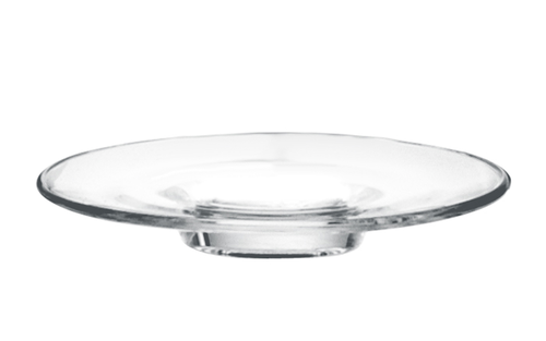 Anchor 1P01672 4.25" Dia. Clear Glass Round Kenya Espresso Saucer