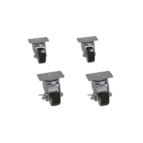 Glastender C-4X4-1/8 4.13" Casters for Front-Serviced Coolers
