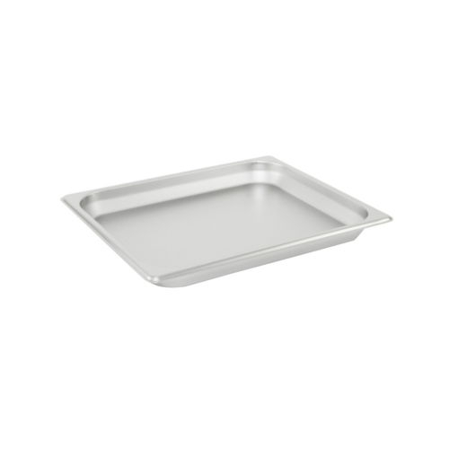 CAC China STPH-22-1 Half Size 1.25" Deep 22 Ga. Stainless Steel Solid Steam Pan (48 Each Per Case)