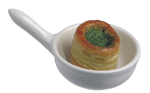 Matfer Bourgeat 051354
 2-1/2"
 2 oz
 Porcelain
 Round
 Petit Pan