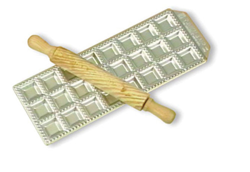 Matfer Bourgeat 073200 Imperia Ravioli Mold 10-2/3"L x 5-1/2"W Pressed Aluminum On Steel Base With Rubber Feet