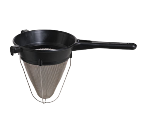 Matfer Bourgeat 017360 8" Extra Fine Stainless Steel Exoglass Bouillon Strainer