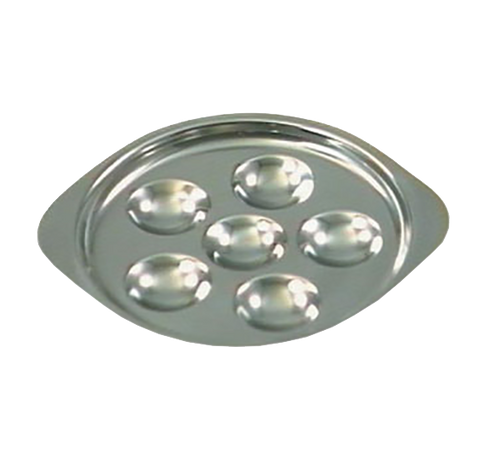 Matfer Bourgeat 062075
 4-3/4"
 Stainless Steel
 Escargot Plate