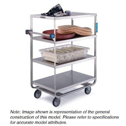 Lakeside 760 500 Lbs. Stainless Steel 4 Shelves Open Tray Truck