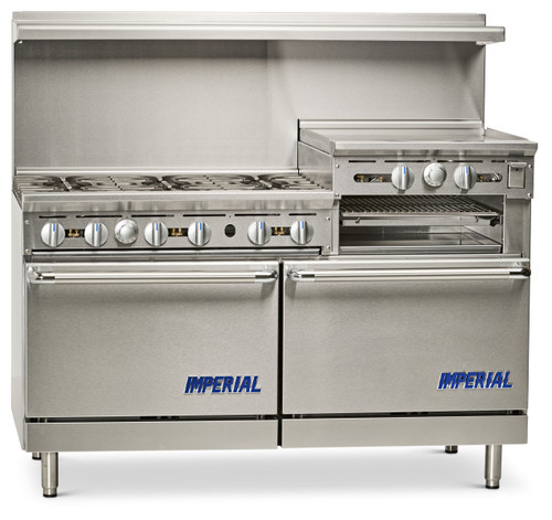Imperial IR-4-RG36-CC LP 60" Liquid Propane Pro Series Restaurant Range - 248,000 BTU