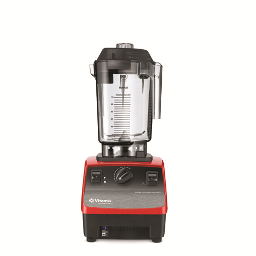 Vitamix 062825 Drink Machine Advance Red 2.3 HP Blender with 48 Oz. Container - 120 Volts
