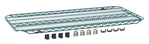 Metro EZA-2448NK3 48" W x 24" D Green Epoxy Coated Wire Super Erecta EZ-ADD Shelf