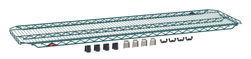 Metro EZA-1860NK3 60" W x 18" D Green Epoxy Coated Super Erecta EZ-ADD Shelf