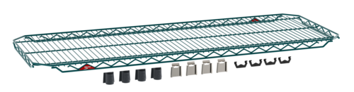 Metro EZA-1848NK3 48" W x 18" D Green Epoxy Coated Super Erecta EZ-ADD Shelf