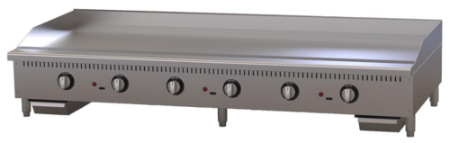 Comstock-Castle CS-G72-TH-C-NG 72" W Stainless Steel Natural Gas Countertop Griddle - 180,000 BTU