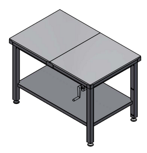 Winholt DTS-3072H32-ADJ-9-PT 72" W x 30" D x 41" H Stainless Steel 18 Gauge Top Work Table with Undershelf