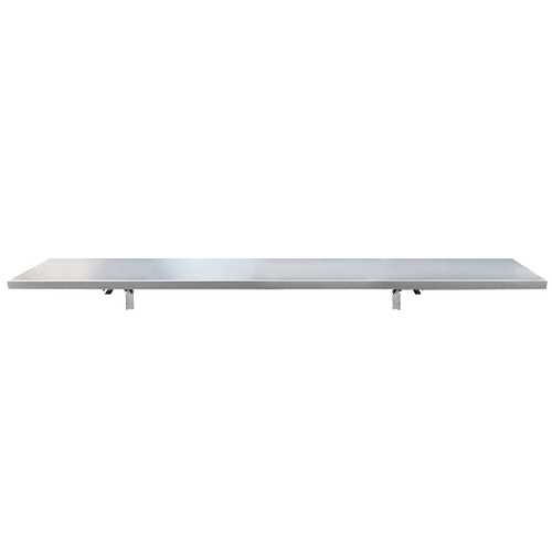 Cadco TS-4 60.25"W x 1"H Stainless Steel Tray Slide