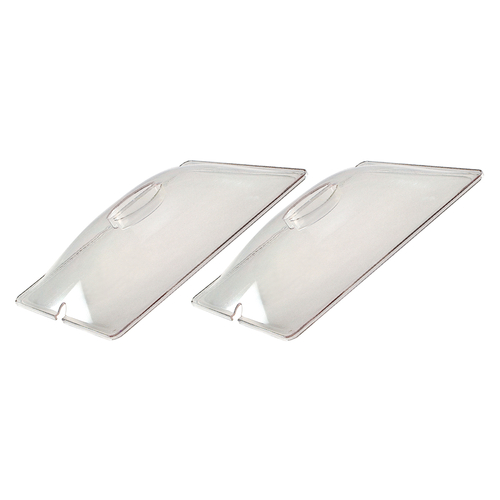 Cadco CL-2 Clear Polycarbonate Half Size Lids Accessory Pack
