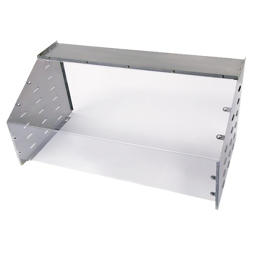 Cadco SG-1 46.5" x 24.63" Stainless Top Shelf Sneeze Guard