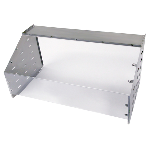 Cadco SG-1 46.5" x 24.63" Stainless Top Shelf Sneeze Guard