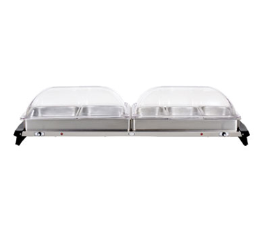 Cadco WTBS-5RT 46" 2 Pan Grand Buffet Server Countertop - 120 Volts