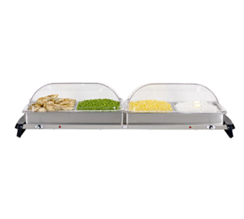 Cadco WTBS-4RT 45" 4 Pan Jumbo Buffet Server Countertop - 120 Volts
