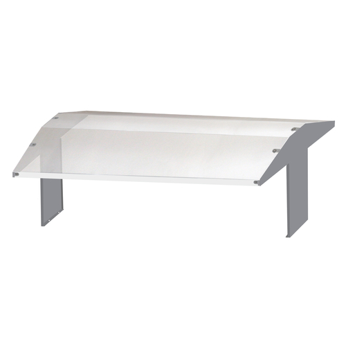 Cadco SGJ-2 46" x 15" Stainless Steel Sneeze Guard