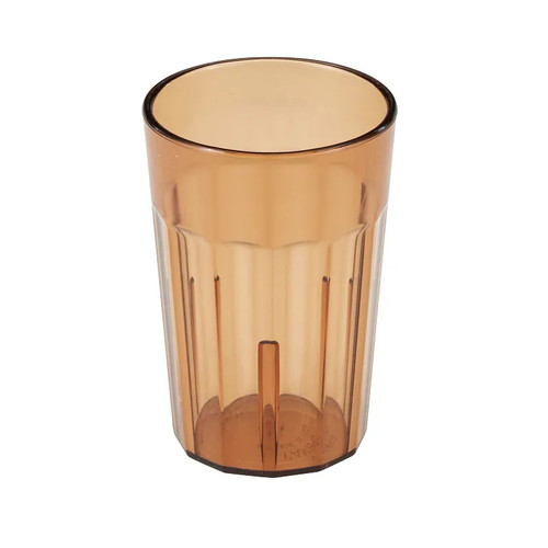 Cambro NT5153 6.4 Oz. SAN Amber Newport Tumbler - 36/Case