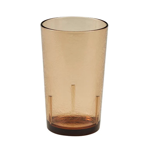 Cambro D12609 12 Oz. SAN Light Amber Del Mar Tumbler - 36/Case